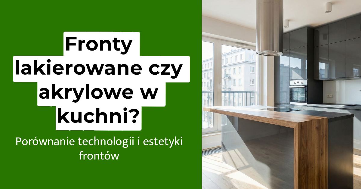 fronty lakierowane czy akrylowe w kuchni