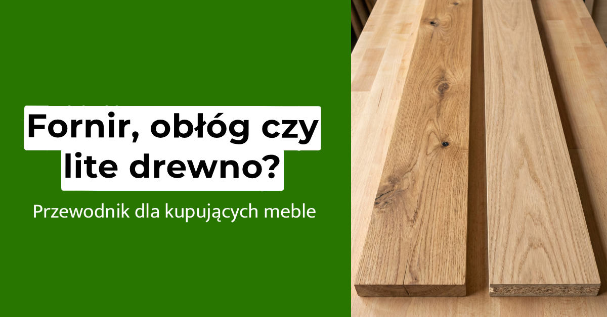Fornir obłóg lite drewno